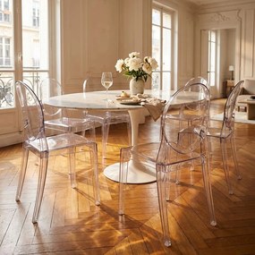 MELODIE - sedia moderna in policarbonato trasparente