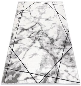 Tappeto moderno COZY Lina, geometrico, Marmo - Structural due livelli di pile grigio