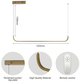 Immax NEO 07227L - Lampadario a sospensione con filo LED dimmerabile PATTINI LED/26W/230V Tuya+RC