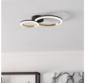 Eglo 901223 - Plafoniera LED dimmerabile CALLIERA LED/12W/230V nero/oro