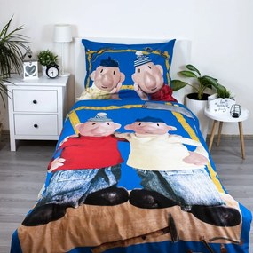 Set copripiumino e federa da bambini in cotone per letto singolo 140x200 cm Pat a Mat – Jerry Fabrics