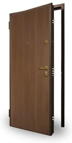 Porta Blindata Con Controtelaio Classe 3 Noce Medio 80X210 Sx