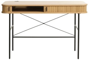 Tavolo da lavoro in rovere 60x120 cm Nola - Unique Furniture