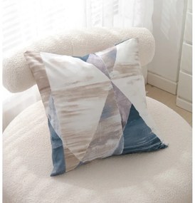 Biancheria da letto blu/marrone in microsatinato per letto singolo 3 pezzi 140x200 cm Eden – JAHU collections