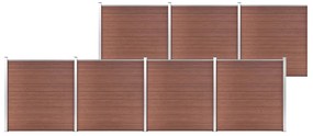 Recinzione Da Giardino İn Wpc 1218x186 Cm Marrone /