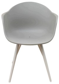 JERRI - set tavolo in alluminio cm 90/180 x 90 x 75 h con 4 Poltrone Dynamo