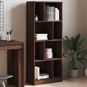 Libreria Rovere Marrone 57x28,5x141 Cm İn Legno Multistrato /