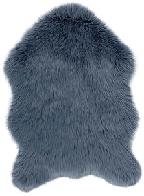 Pelliccia ecologica blu Montone, 60 x 90 cm - Tiseco Home Studio