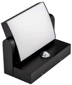 Lampada da parete LED esterna con sensore LED/17W/230V 4000K IP65 nero