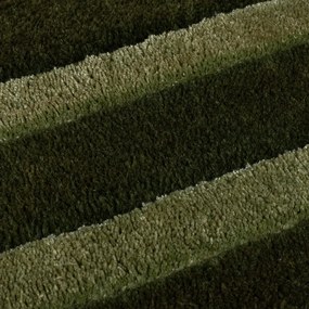 Tappeto verde scuro in lana tessuto a mano 160x230 cm Gatsby – Flair Rugs