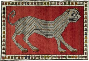 Gabbeh Tappeto persiano 100x150 Rosso (Iran) Annodato A Mano