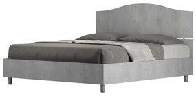 Letto Matrimoniale 160x200 cm con Rete Dores Grigio