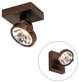 Faretto di design bronzo scuro girevole e inclinabile - Go