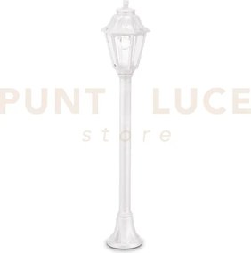 Dafne palo 1 luce attacco e27 bianco ip55 lampadina inclusa h.110cm