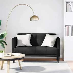 Divano Divanetto Nero 111 Cm İn Tessuto /