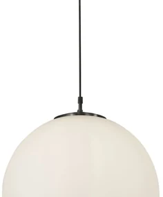 Sospensione Contemporanea Atomo Acciaio Nero 1 Luce E27 D30Cm