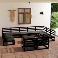 Set Divani da Giardino 12 pz in Legno Massello di Pino 3076218