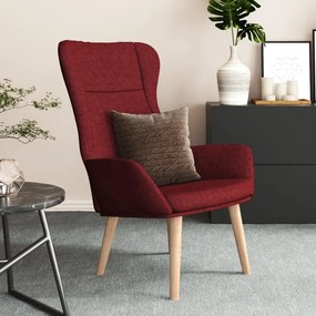 Sedia Relax Rosso Vino İn Tessuto /