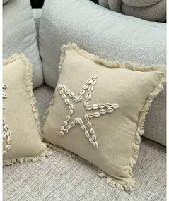 Federa decorativa in cotone 43x43 cm Seashells – Mioli Decor