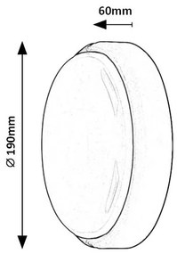 Rabalux 7406 - Lampada LED da soffitto esterna HORT LED/15W/230V IP54 bianco