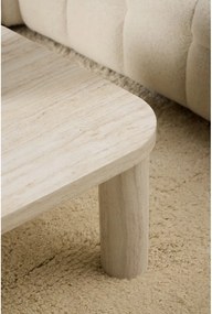 Tavolino beige effetto marmo 75x100 cm Solano - Actona