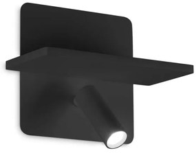 Ideal Lux - Luce Spot da parete a LED PIANO LED/11,5W/230V USB nero