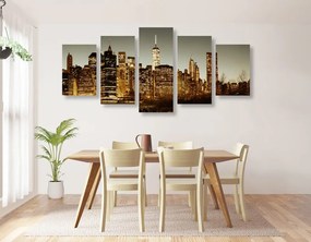 Quadri 5 pezzi – Centro di New York