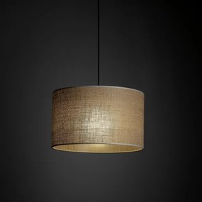 Lampadario a sospensione con filo Sistema ferroviario trifase TRACER 1xE27/15W/230V diametro 38 cm nero/marrone