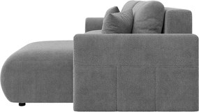 Divano angolare grigio allungabile (con composizione variabile) Lorine – Ropez