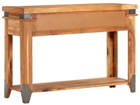 Tavolo console 110x34x74 cm in legno massello di acacia