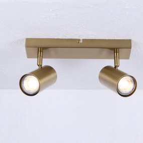 Globo 57911-2GO - Faretto ROBBY 2xGU10/35W/230V oro