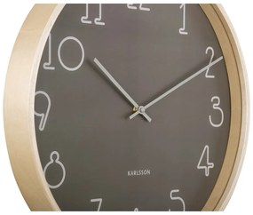 Orologio da parete grigio antracite Sencillo, ø 40 cm - Karlsson