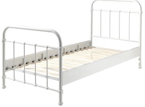 Letto per bambini in metallo bianco , 90 x 200 cm New York - Vipack
