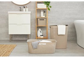 Cesto portabiancheria in plastica beige 50 l Brisen - Rotho