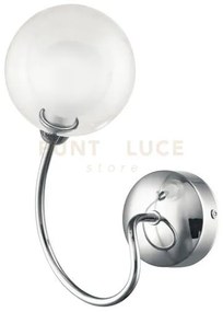 Applique a parete blog cromo 1 luce attacco g9 18x15x24cm diffusore...