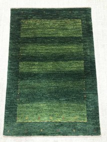 Loribaft Tappeto 80x120 Verde (Iran) Annodato A Mano