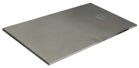 Piatto doccia in resina Strato crema L 100 x L 90 x H 2.4 cm opaco effetto pietra