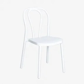 Confezione da 2 sedie da giardino impilabili Mizzi Bianco - Sklum