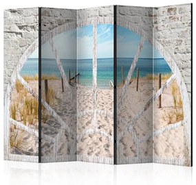 Paravento Window View Beach II [Room Dividers]