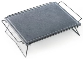 Pietra per barbecue in pietra con piedi OMPAGRILL 50 x 40 cm