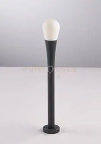 Palo per esterno drop antracite 1 luce attacco g9 ip65 5x54cm
