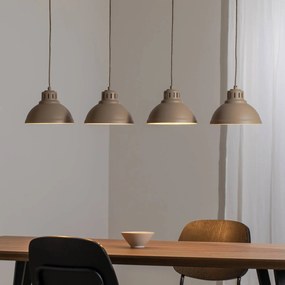 Lampada a sospensione Sven Luminex, dimmerabile, Crema / Ambra, Soggiorno / Sala da pranzo, Metallo, Industriale, Lampada a sospensione