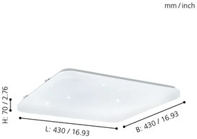 Eglo 97883 - Plafoniera LED FRANIA-S LED/33,5W/230V