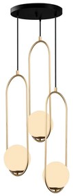 Lampada a sospensione color oro, altezza 146 cm Arch - Squid Lighting