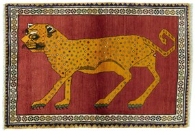 Gabbeh Tappeto persiano 160 x 110 Rosso (Iran) Annodato A Mano