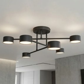 Plafoniera HALO 6xGX53/10W/230V nera