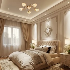 Brilagi - Lampadario a plafone MEGAPOLIS 5xE14/60W/230V oro