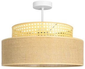 Lampadario a plafone BOHO 1xE27/60W/230V diametro 40 cm rattan