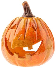 Portacandela in ceramica a tema Halloween Pumpkin – Dakls