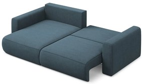 Divano angolare blu allungabile/con contenitore (con penisola a sinistra/con chaise lounge) Kapua – Makamii
